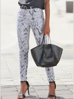 Jegging 7/8 fausses poches devant, poches arrière