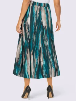 Jupe à panneaux pure viscose
