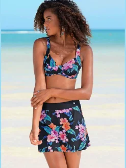 Jupe de plage partie jupe intégrée avec imprimé tendance