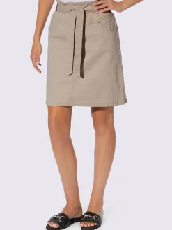 Jupe en jean ceinture élastique confortable