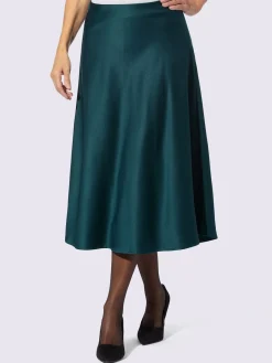 Jupe en satin satin mat élégant