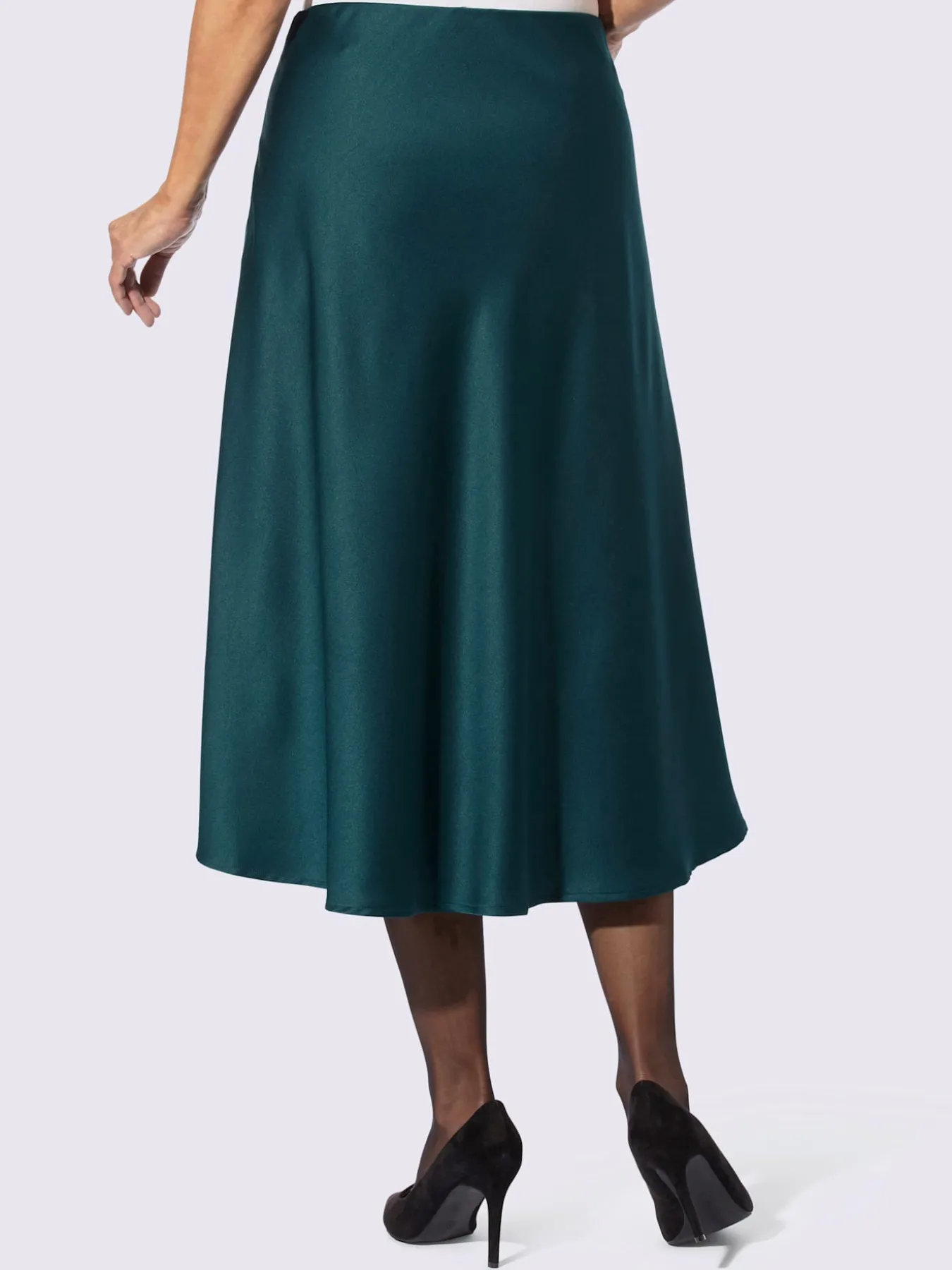 Jupe en satin satin mat élégant