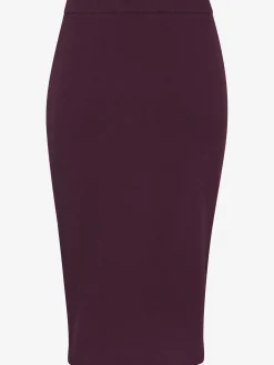 Jupe en tricot à bords-côtes extensibles