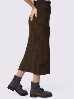 Jupe en tricot ceinture élastique confortable