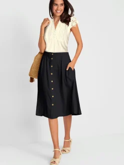 Jupe estivale 70% coton
