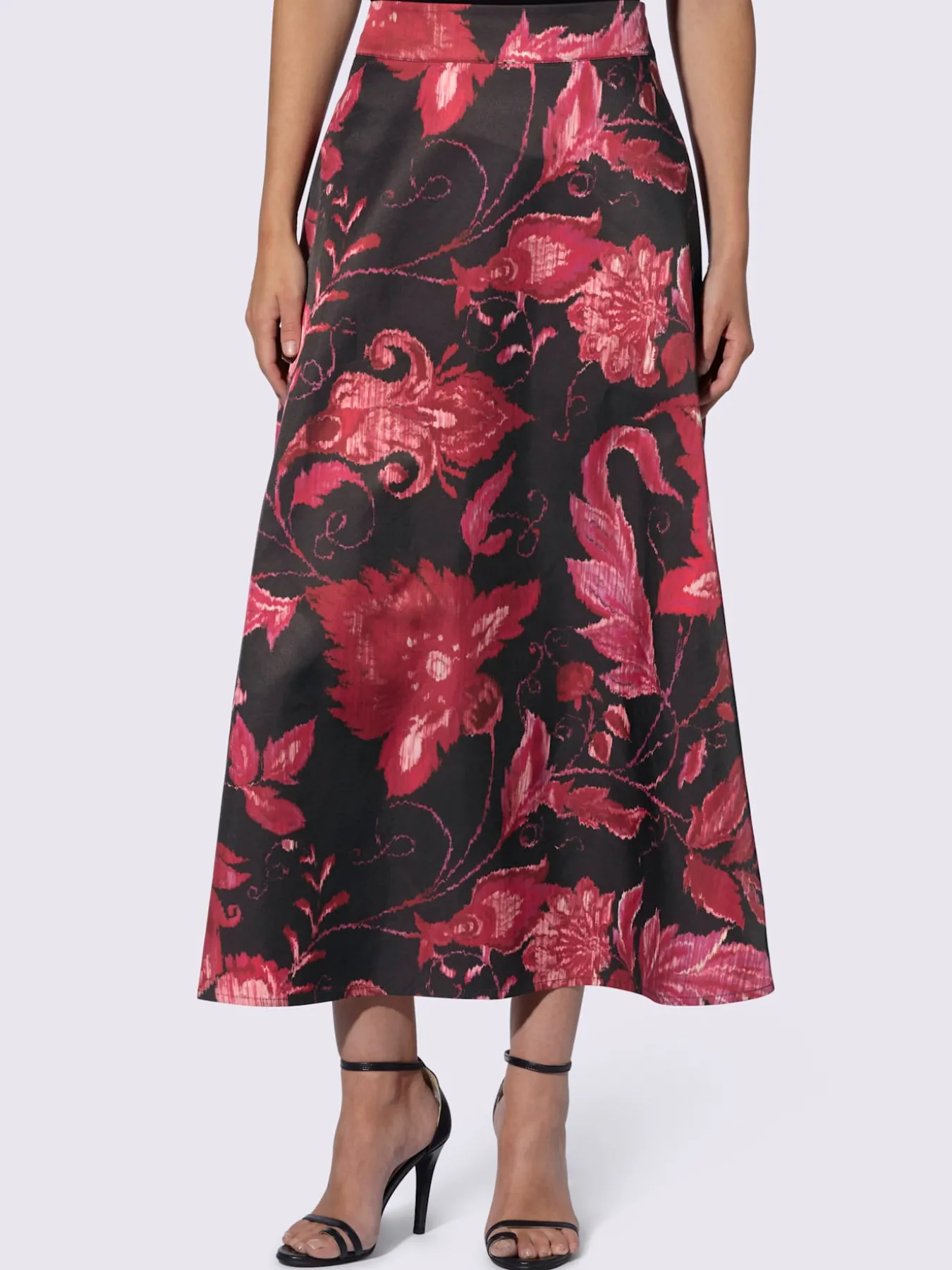 Jupe longue avec motif floral tendance