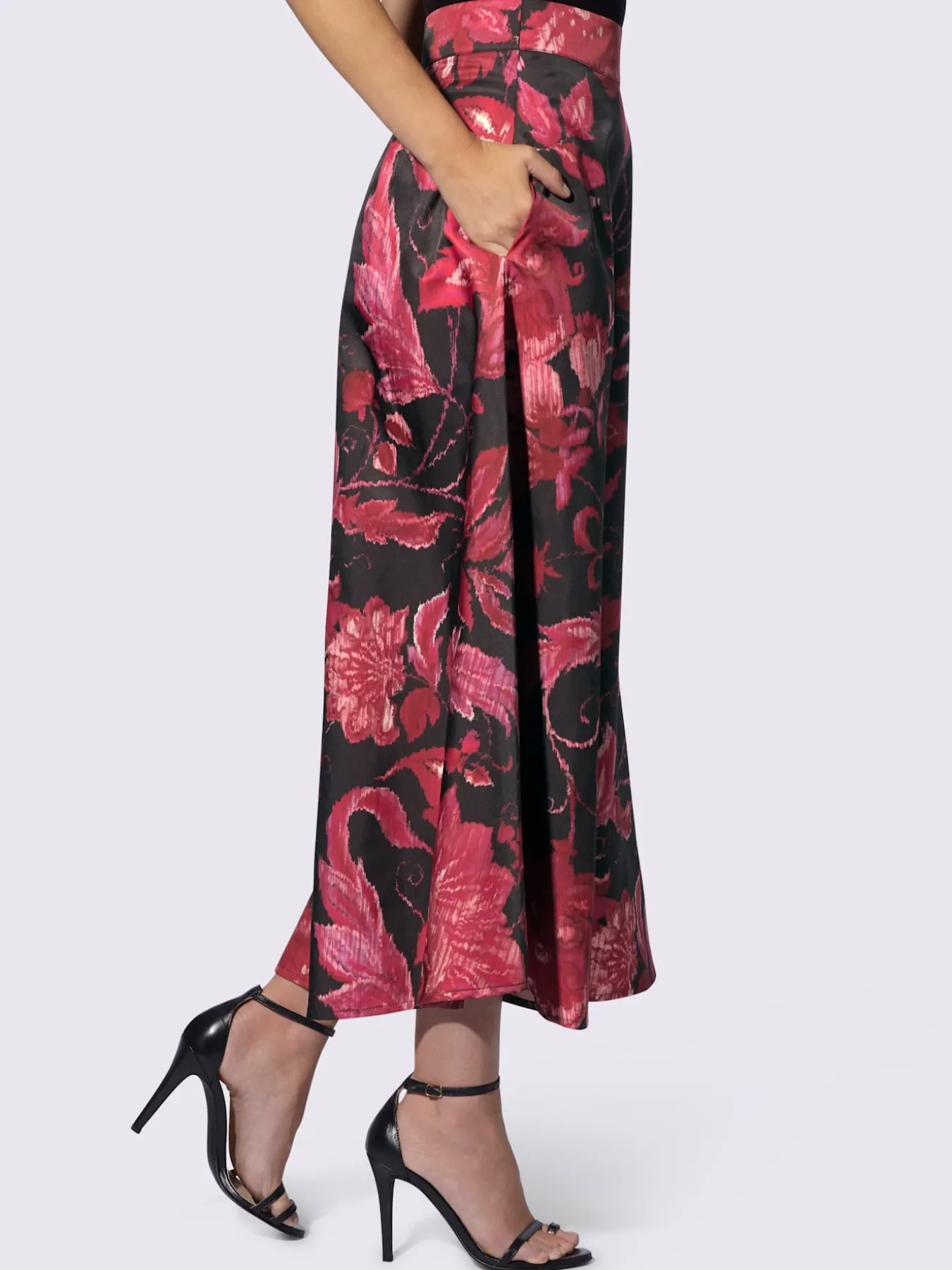 Jupe longue avec motif floral tendance