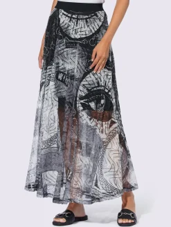 Jupe maille imprimé mode
