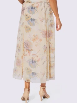 Jupe tissée ceinture élastique confortable