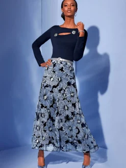 Jupe tissée en polyester recyclé