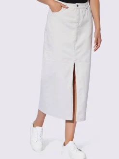 Jupe tissée qualité coton