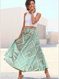 Jupe-culotte jambes extra-larges, style jupe