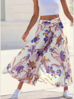 Jupe-culotte jambes extra-larges, style jupe