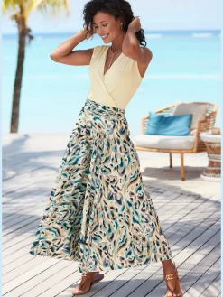 Jupe-culotte jambes extra-larges, style jupe