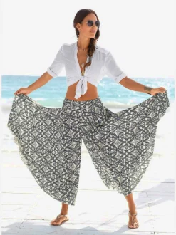 Jupe-culotte jambes extra-larges, style jupe