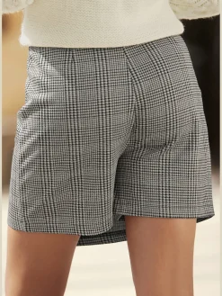 Jupe-culotte jupe à carreaux style skort