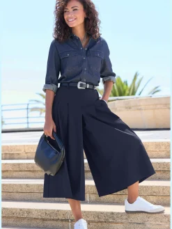 Jupe-culotte élégante longueur 7/8