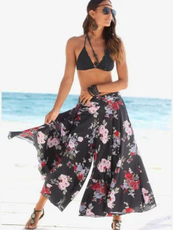 Jupe-culotte longue avec jambes extra-larges