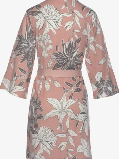 Kimono court à imprimé floral