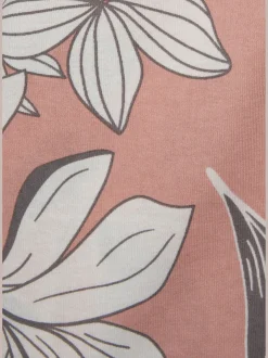 Kimono court à imprimé floral