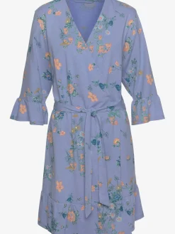 Kimono fantaisie avec volants aux ourlets