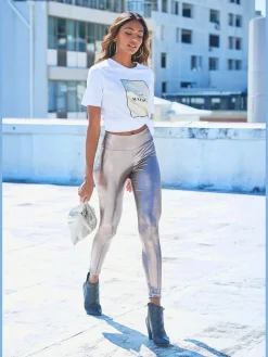 Legging à imprimé brillant