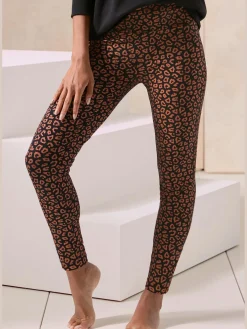 Legging à imprimé léopard