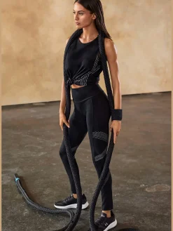 Legging avec imprimé réflecteur optique