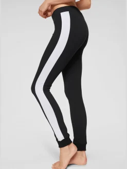 Legging avec rayures latérales contrastées