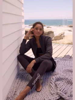Legging basique avec broderie brillante