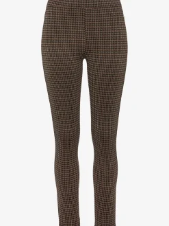 Legging brillant à carreaux