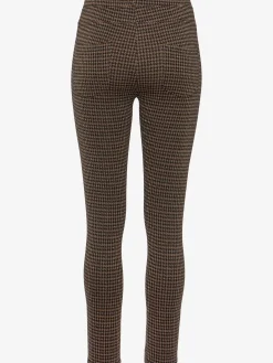 Legging brillant à carreaux