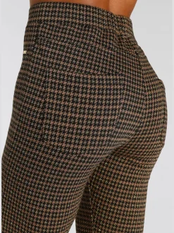 Legging brillant à carreaux