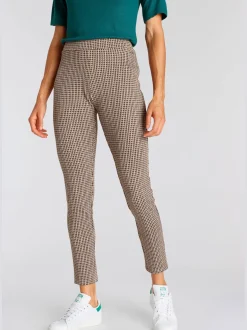 Legging caleçon ajouré à petits carreaux pepita