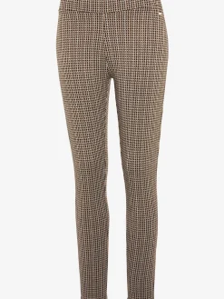 Legging caleçon ajouré à petits carreaux pepita