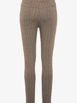 Legging caleçon ajouré à petits carreaux pepita