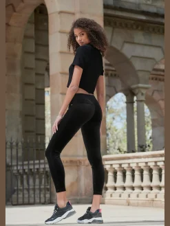 Legging caleçon brillant basique