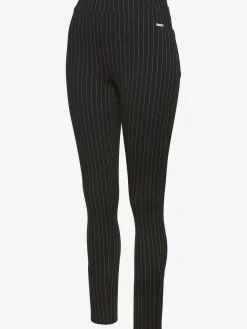 Legging caleçon extensible à fines rayures