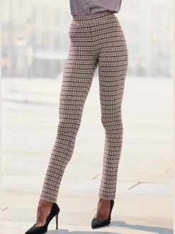 Legging caleçon mode avec motif pied-de-poule coloré