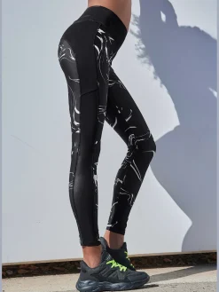 Legging caleçon performance en mélange de matières
