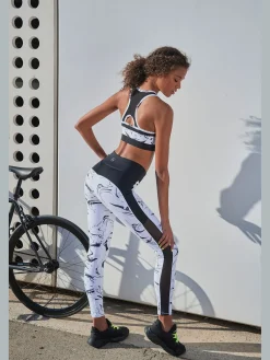 Legging caleçon performance en mélange de matières