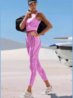 Legging caleçon performance avec imprimé animal