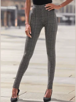 Legging caleçon tendance à carreaux