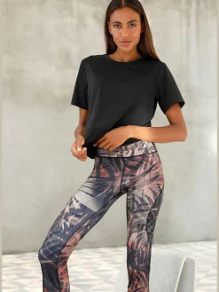 Legging corsaire caleçon court avec imprimé
