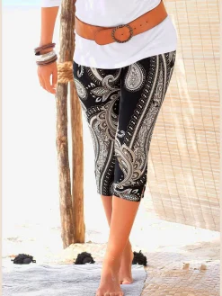 Legging corsaire legging en jersey à motif paisley
