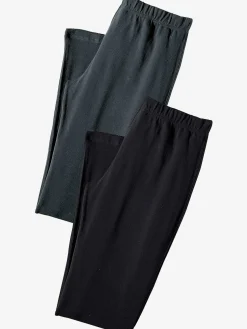 Legging corsaire lot de 2 leggings basiques, longueur 3/4