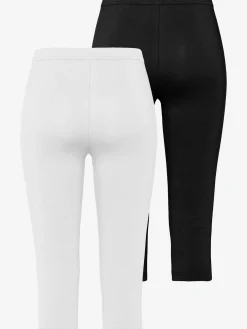 Legging corsaire lot de 2 leggings basiques, longueur 3/4