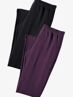 Legging corsaire lot de 2 leggings basiques, longueur 3/4
