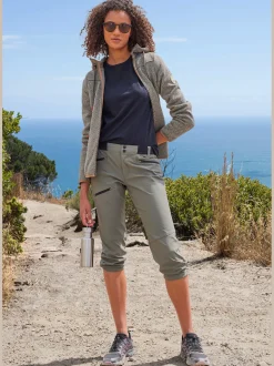 Legging corsaire pantalon de randonnée sportif en matière élastique