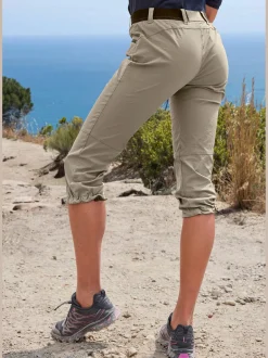 Legging corsaire pantalon de randonnée sportif en matière élastique